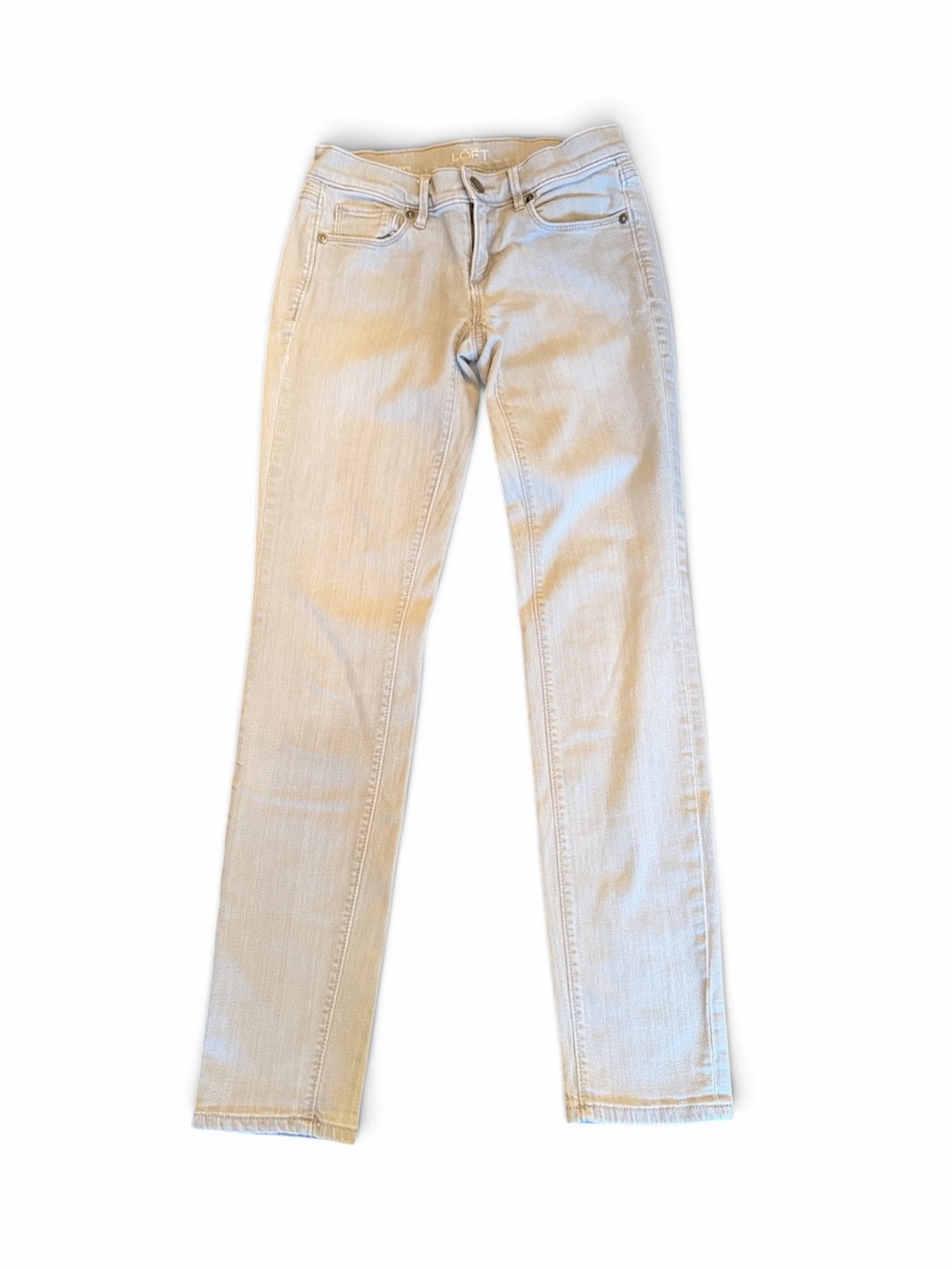 LOFT Light Wash Skinny Jeans - Pale Blue